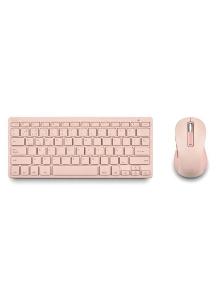 NGS KIT TECLADO Y RATON MULTIFUNCION RECARG ROSA