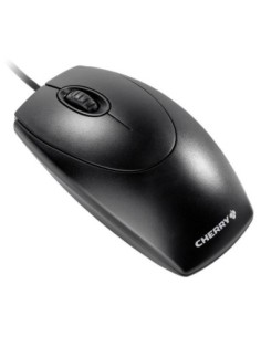 Cherry Ratón óptico Negro PS/2-USB 2