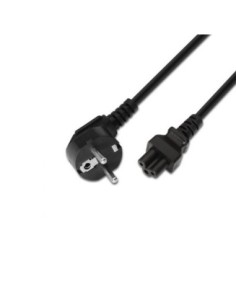 Aisens Alimentación Trébol CEE7/M-C5/H negro 1.5m