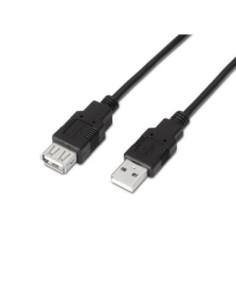 Aisens Cable USB 2.0 Tipo A/M-A/H negro 1.8m