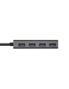 Aisens Hub USB 3.1 USB-C/M-4xTipo A/H gris. 15cm 2