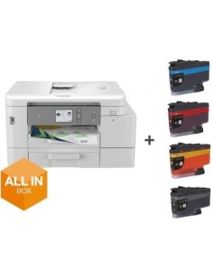 Multifunción Brother MFC-J4540DWXL WiFi/ Fax/ Dúplex/ Pack impresora + consumibles XL/ Blanca