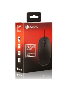 NGS Raton óptico Flame 1000 Dpi Negro