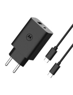 Cargador de Pared GaN Aisens ASCH-30W2P004-W/ 1xUSB Tipo-C/ 1xUSB/ 30W