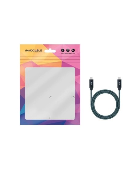 Nanocable Cable USB 3.2 Gen2x2 100W 4K USB-C 1m