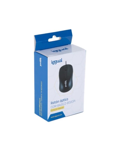 iggual Ratón óptico COM-BASIC2-800DPI negro