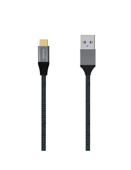 Aisens Cable USB 3.1 Gen2 Alu 3A CM-AM Gris 2.0M