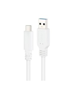 Nanocable Cable USB 3.1 Gen2 USB-C/A 0.5 M Blanco 2