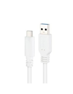 Nanocable Cable USB 3.1 Gen2 USB-C/A 1 M Blanco 2
