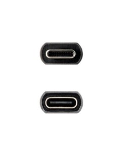 Nanocable Cable USB 3.2 Gen2 USB-C M/H 0.5 M Negro 2