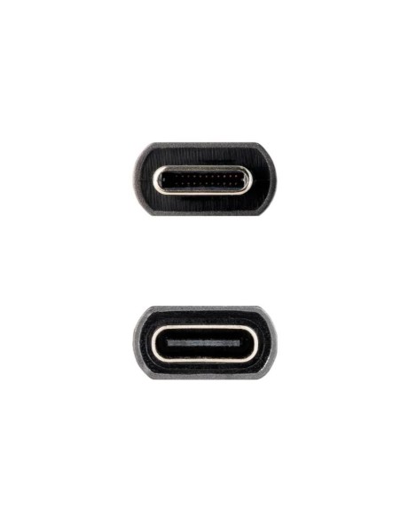 Nanocable Cable USB 3.2 Gen2 USB-C M/H 0.5 M Negro