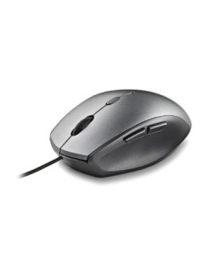 NGS WIRED ERGO SILENT MOUSE + USB TYPE C ADAP GRAY