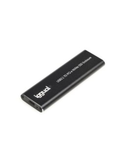 iggual Caja externa USB-C 3.1 SSD M.2 NVMe y SATA 2