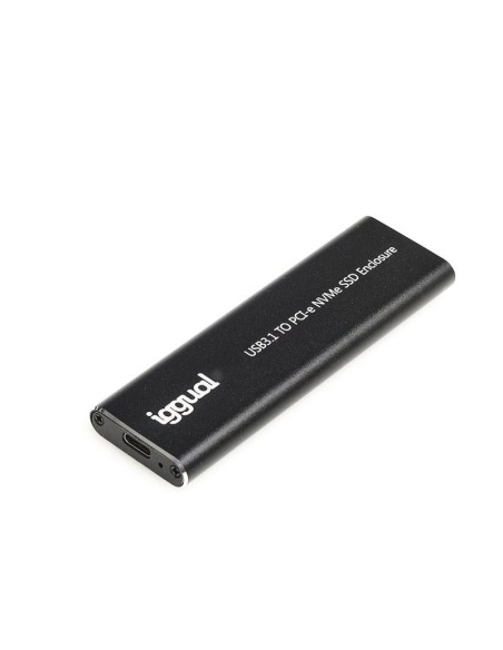 iggual Caja externa USB-C 3.1 SSD M.2 NVMe y SATA