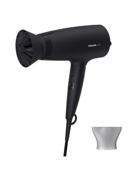 Secador Philips 3000 series BHD308/10/ 1600W/ Negro/ 2 Accesorios