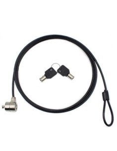 Nilox Cable de Seguridad Doble Llave 1.8 M. Negro
