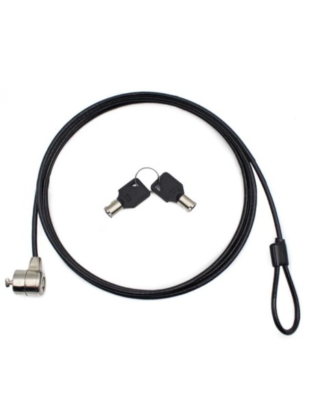 Nilox Cable de Seguridad Doble Llave 1.8 M. Negro