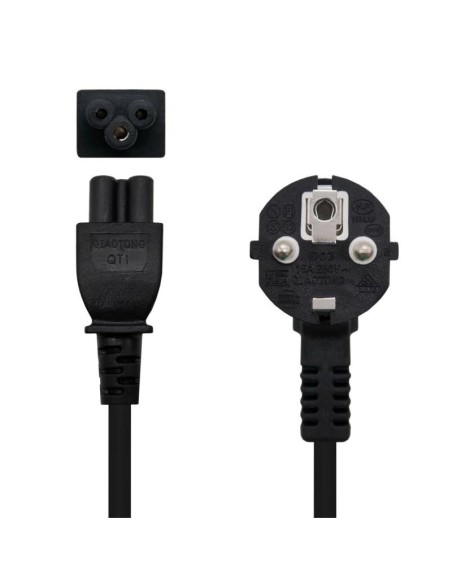 Nanocable Cable Alim. trébol. CEE7 -M-C5-H. 2 m