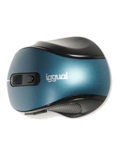 iggual Ratón inalámbrico ERGONOMIC-M-1600DPI azul