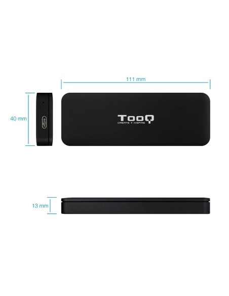 Tooq Caja Externa para SSD M'2 NVMe PCIe