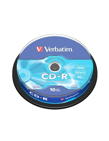 Verbatim CD-R 700MB 52x Tarrina 10Uds