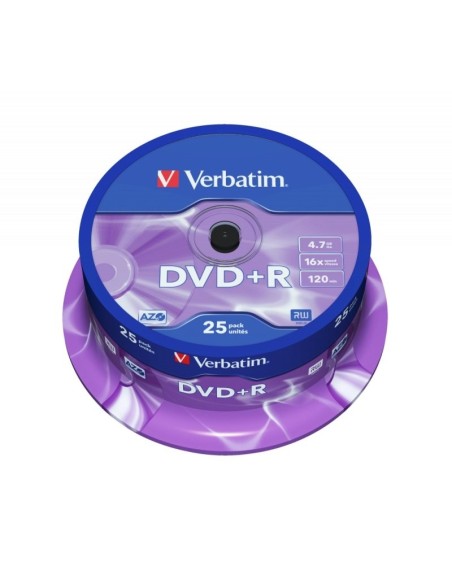 Verbatim DVD+R 4.7GB 16x Tarrina 25Uds