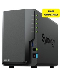 NAS Synology Diskstation DS224+/ 2 Bahías 3.5'- 2.5'/ 6GB DDR4/ Formato Torre