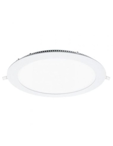 Downlight Iglux LS-102118-FB V2/ Circular/ Ø220 x 19mm/ Potencia 18W/ 1700 Lúmenes/ 6000ºK/ Blanco