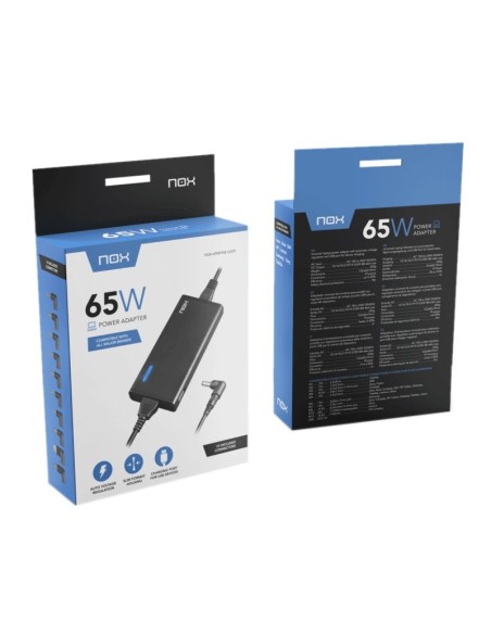 Nox Cargador para portátil 65W USB