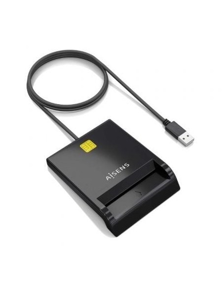 Lector de DNI y Tarjetas Aisens ASCR-SN06-BK/ Negro