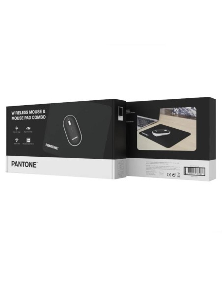 Celly Pantone KIT Raton Inal' + Alfombrilla Negro