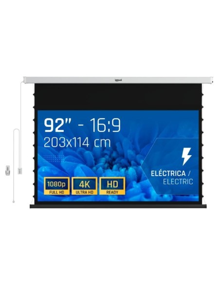 iggual Pantalla eléc tensionada 16:9 92" 203x114cm