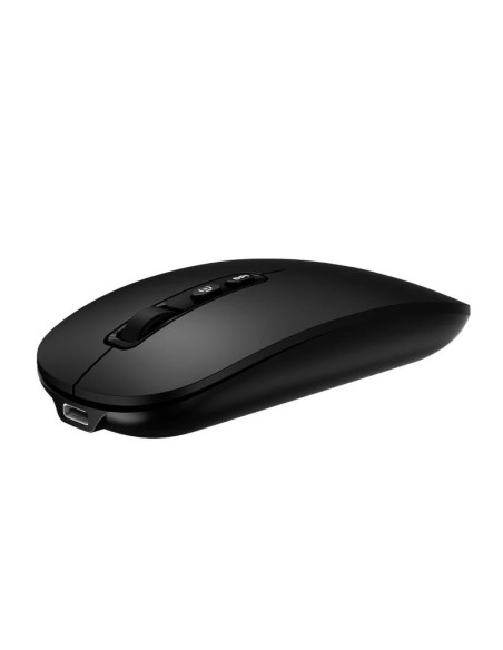 Coolbox Ratón W02-IA Inalámbrico RF+BT Negro