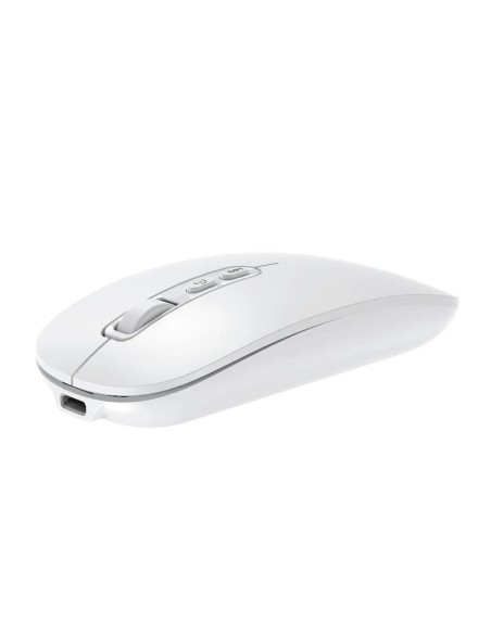 Coolbox Ratón W02-IA Inalámbrico RF+BT Blanco