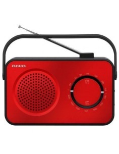 Radio Portátil Aiwa R-190RD/ 2W/ con Cable/ a Pilas/ Roja