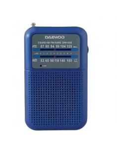 Radio Portátil Daewoo DW1008/ Azul