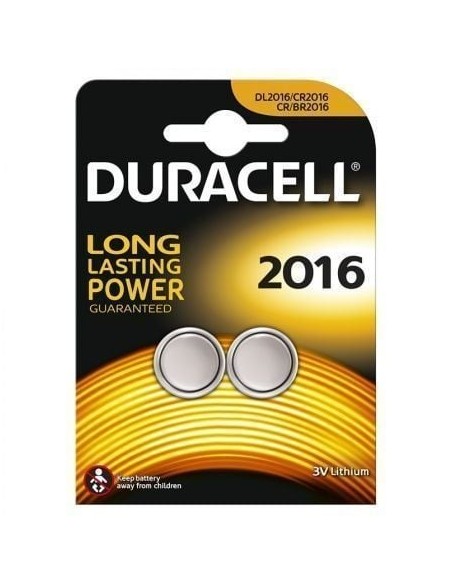 Pack de 2 Pilas de Botón Duracell DL2016B2/ 3V