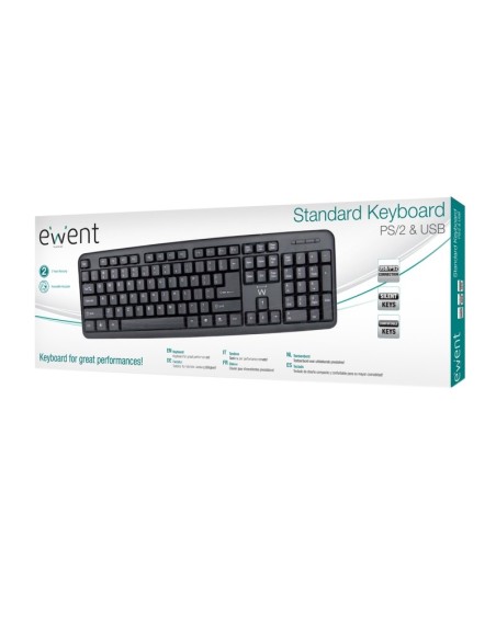 Ewent Teclado Slim EW3109 usb Negro