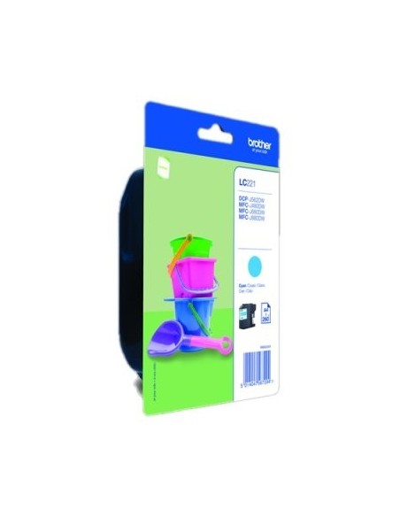 Brother Cartucho LC221CBP Cyan