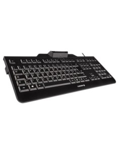 Cherry Teclado+lector chip integrado (DNIe) Negro 2