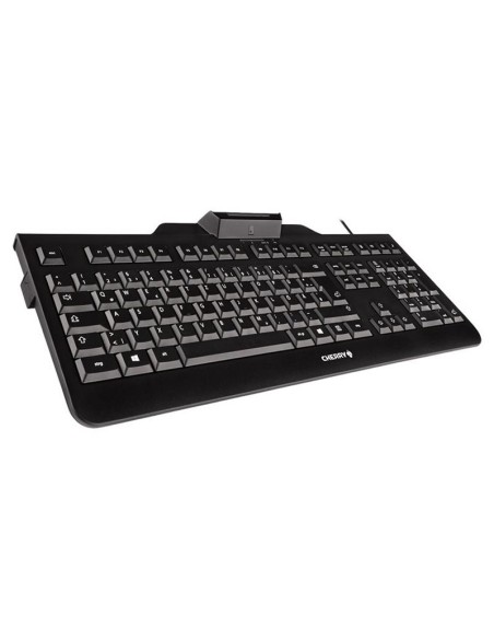 Cherry Teclado+lector chip integrado (DNIe) Negro