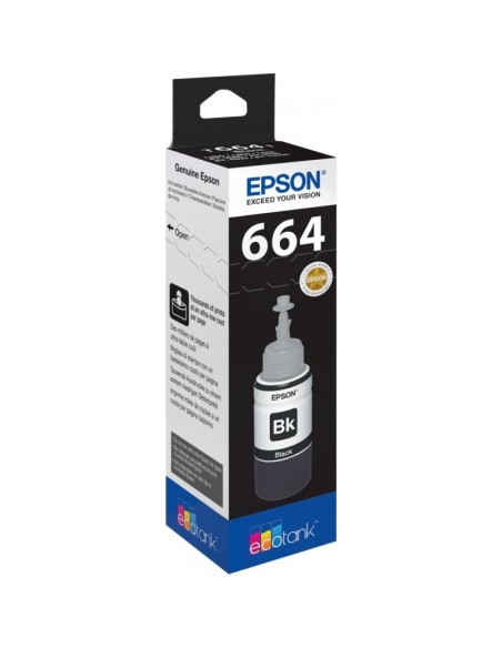 Epson Botella Tinta Ecotank T6641 Negro