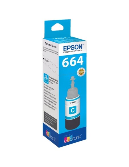 Epson Botella Tinta Ecotank T6641 Cyan