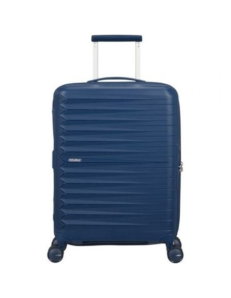 Maleta de Cabina American Tourister FastForward Spinner Expansible 55cm/ 55x40x23cm/ 4 Ruedas/ Azul Marino