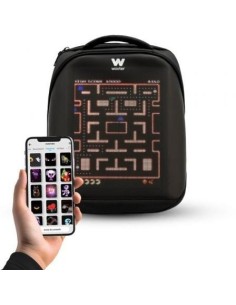 Mochila con Pantalla LED Woxter T3HD/ Capacidad 15L/ Negra