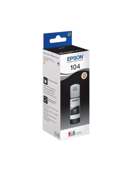 Epson Botella Tinta Ecotank 104 Negro