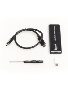 iggual Caja externa USB-C 3'1 SSD M'2 NVMe y SATA 2