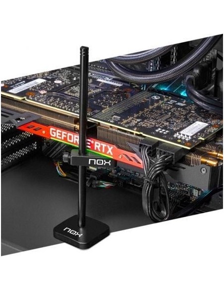 Soporte para Tarjeta Gráfica Nox H-VGA/ Compatibilidad Universal/ Negro