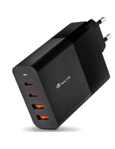 Cargador de Pared GaN NGS Bud 100W/ 2xUSB Tipo-C/ 2xUSB/ 100W