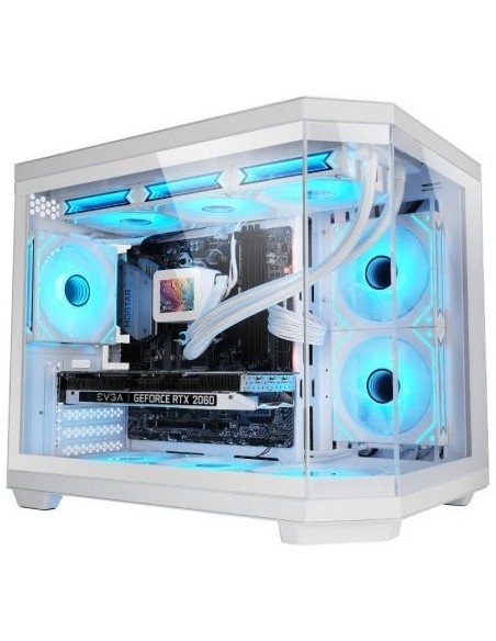 Caja Gaming Minitorre Mars Gaming MC-3TCOREM/ Blanca